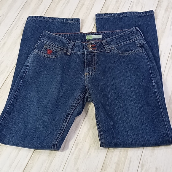 Twenty X Jackson Lower Rise Bootcut Blue Jeans Size 5/6×31 - Picture 6 of 16